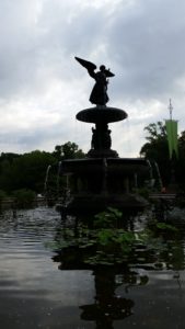 The rambles is basically the tree stuff behind the fountain.